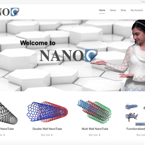 Multi-lingual website developed for NanoC Inc.