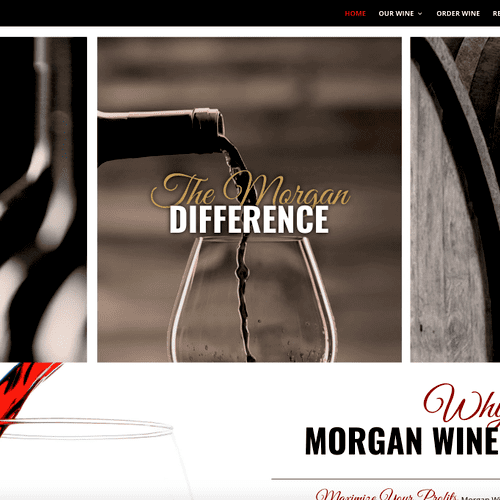 This is the website for Morgan Wine Imports. I des