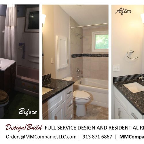 Bathroom Remodel Designed and Build by MM Companie