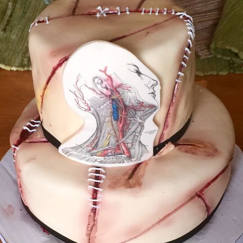 graduation cake for wound care nurse