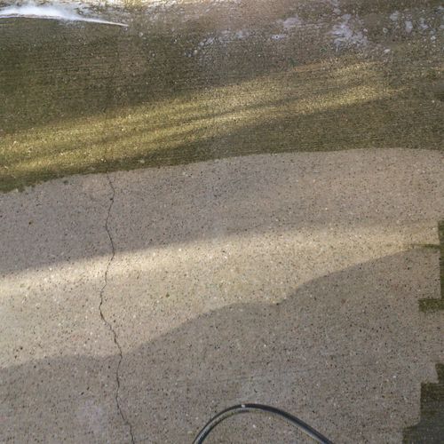 concrete patio cleaning