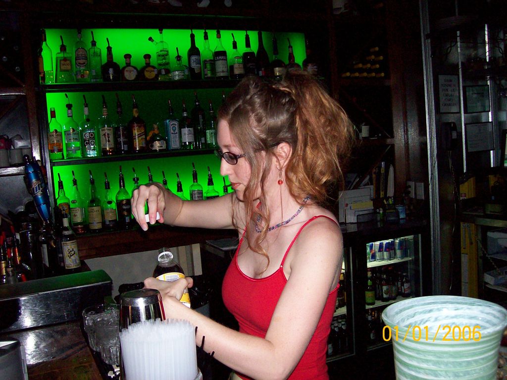 Working at Absinthe Lounge.