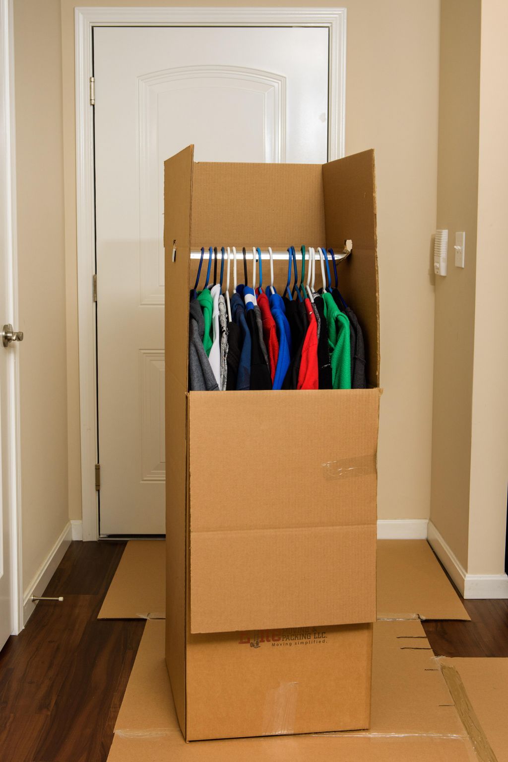 Packing For Hanging Clothes.