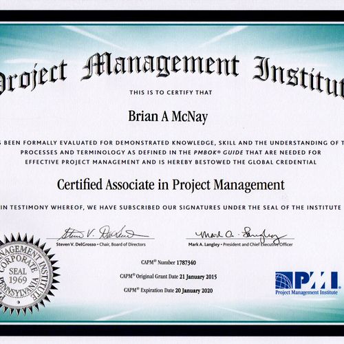 Certified Associate in Project Management