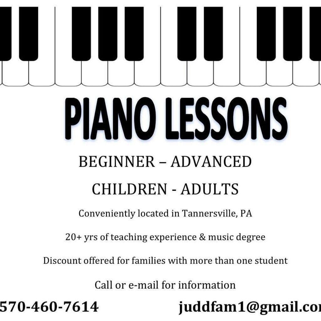 Piano lessons with Heather Judd