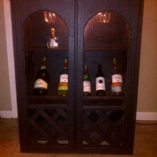 Custom wine cabinet