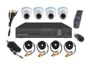 Point 3 Kit with four cameras, DVR, cable, and pow