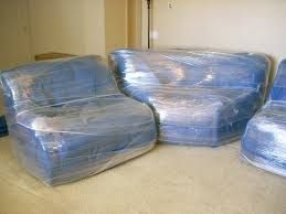 Besides using blankets, we also use pallet wrap fo