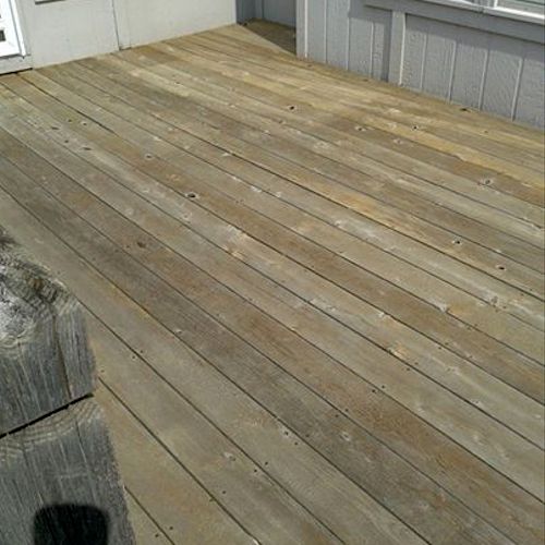 Deck before stain