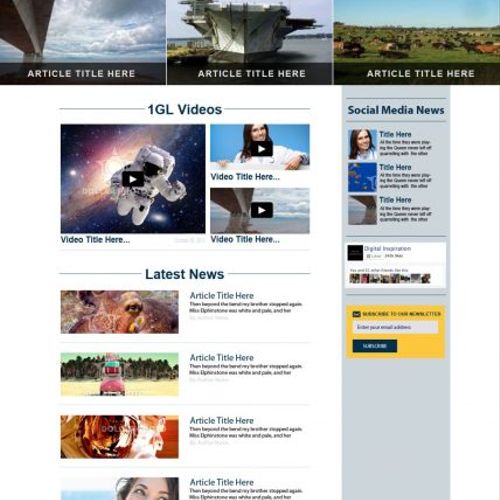 1GL was looking to build a business news site. The