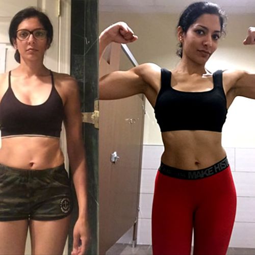 "Not only did I lose fat but also gained muscle. W