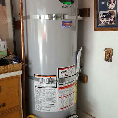 50 Gallon residential water heater replacement in 