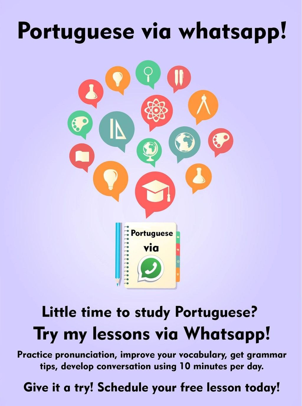 30 minute lessons focusing on speaking and pronunc