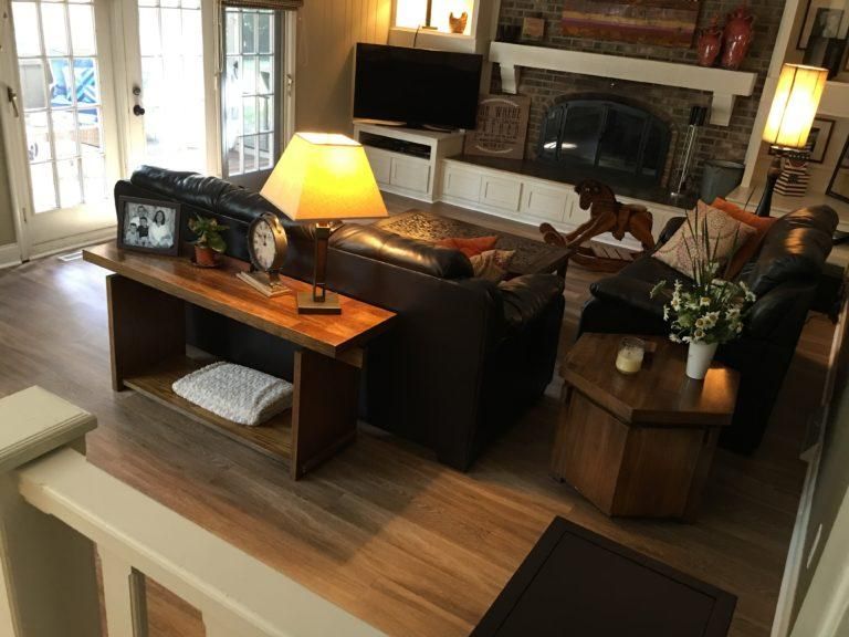 Wood-look flooring is durable AND beautiful