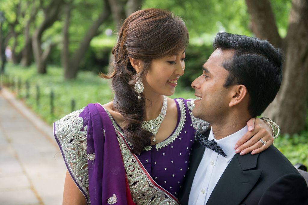 Wedding portraits in the Conservatory Garden