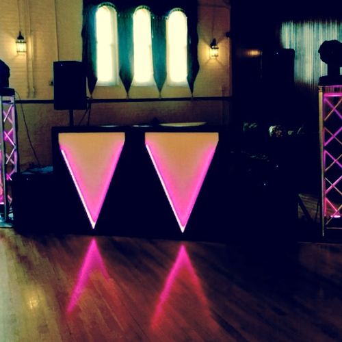 One of a Kind, Custom Built DJ Booth/Facade and We