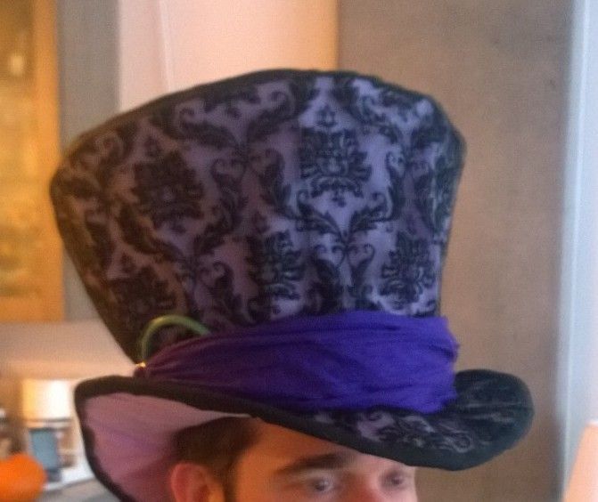 Mad Hatter Hat made from cardboard, wire & fabric 