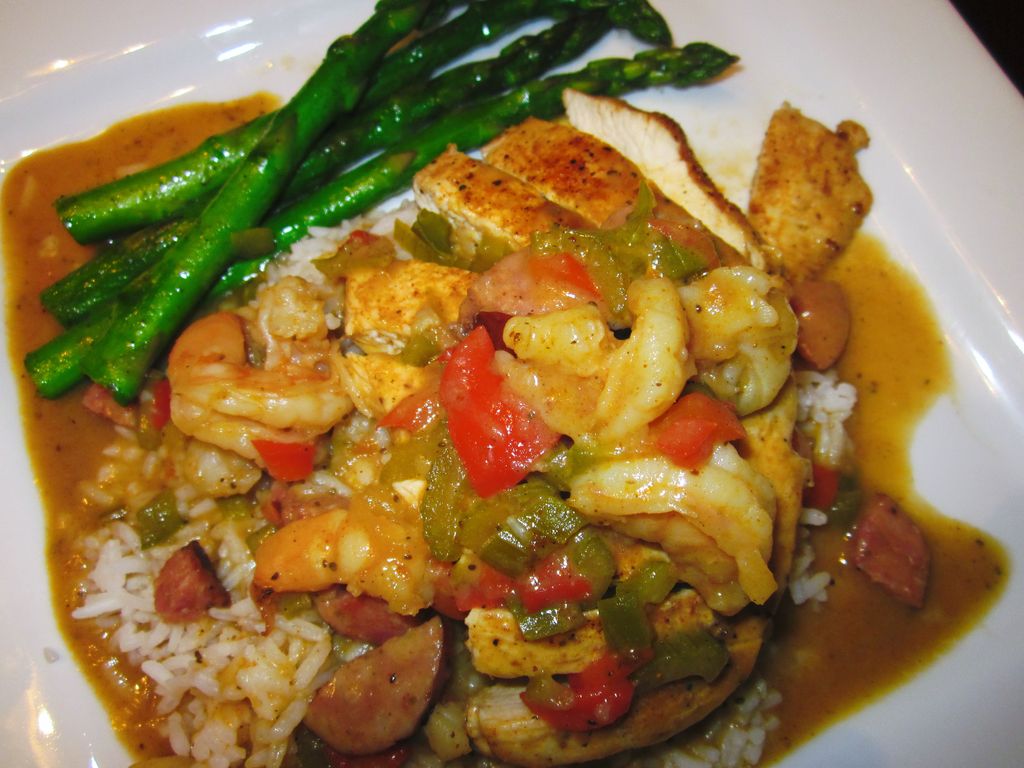 Grilled Chicken w/Louisiana Gumbo
