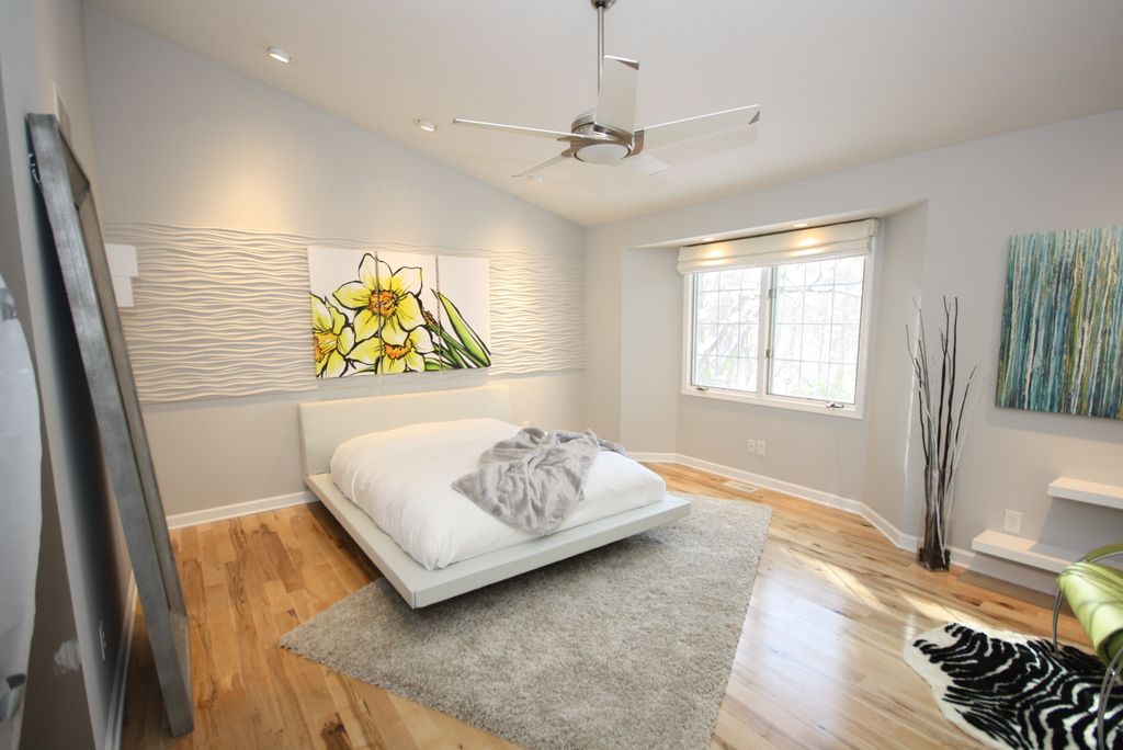 This is the bedroom in a Condo JBJ remodeled