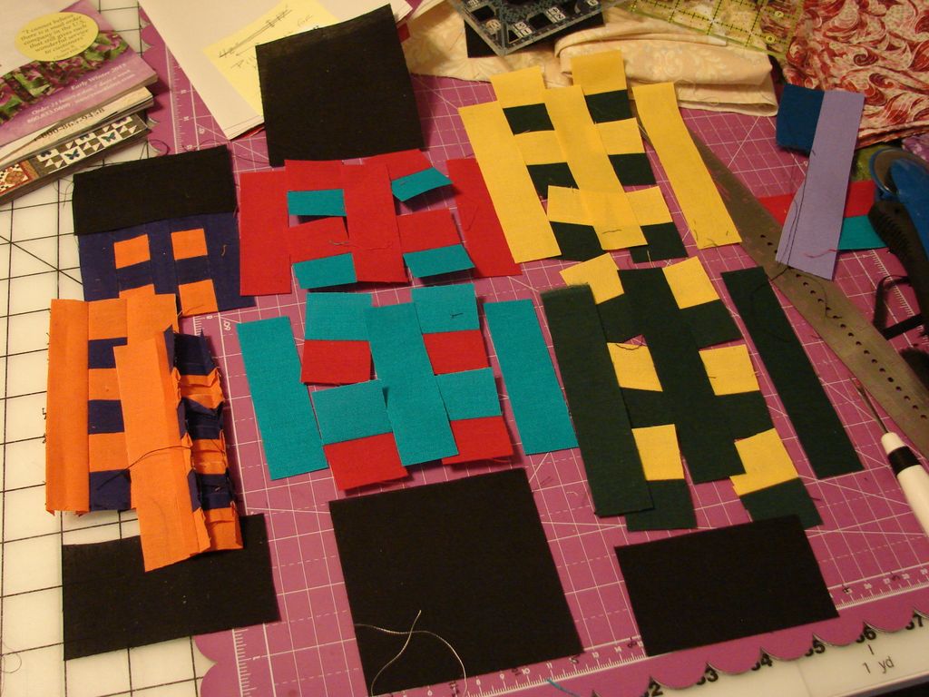 Simple arrangement planned to create a city block 