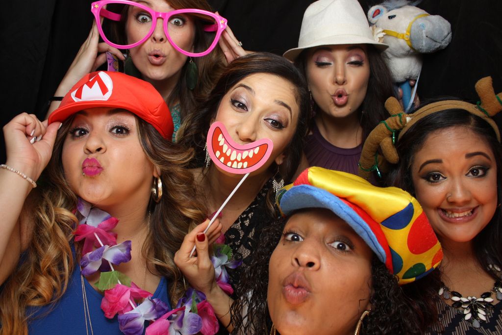 Enclosed Photo Booth with Standing Room in the bac