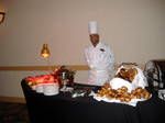 Chef Howard hosting an event