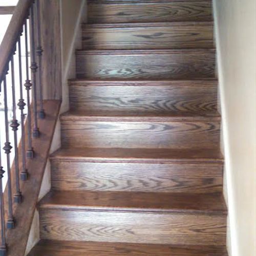 After pic of complete staircase renovation.