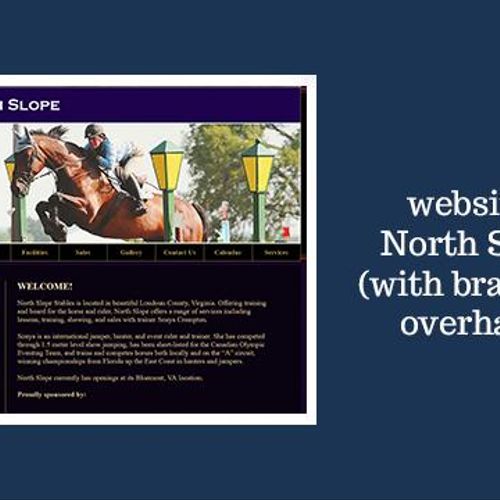 Website and branding for North Slope Stables of Bl