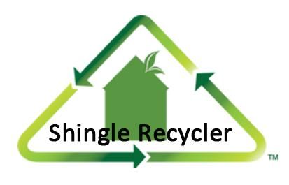 We recycle your old shingles so we don't fill up l