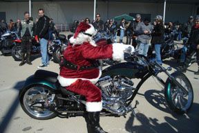 Biker Christmas Toy Run for Boys and Girls Country