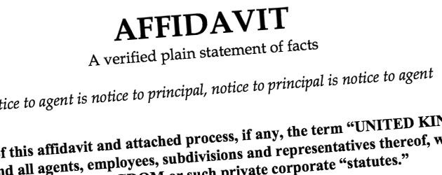 NOTARIZED AFFIDAVIT OF SERVICE, DUE DILIGENCE, OR 