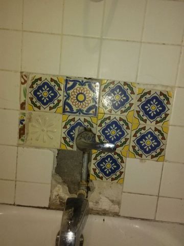 Before replacing tile