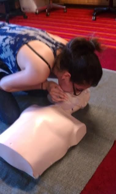This was an excellent student giving Rescue Breath