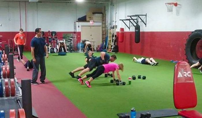 Coaching a bootcamp Class at ARC Performance in Wh