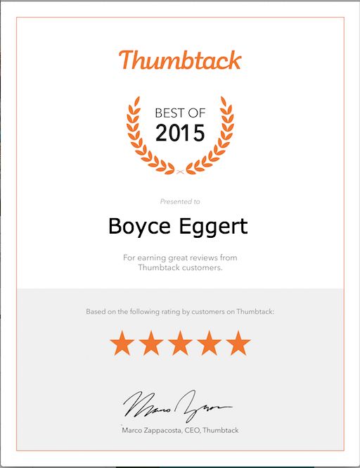 Thumbtack Best of 2015 Award