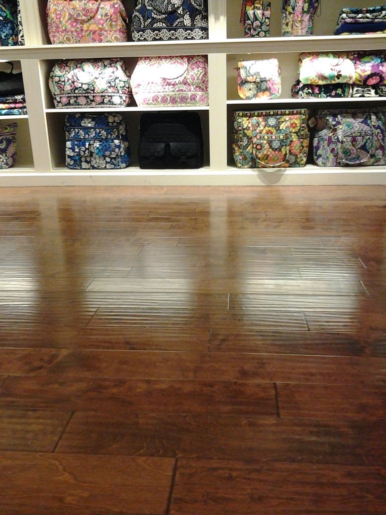 Vera Bradley store! hardwood floor work!