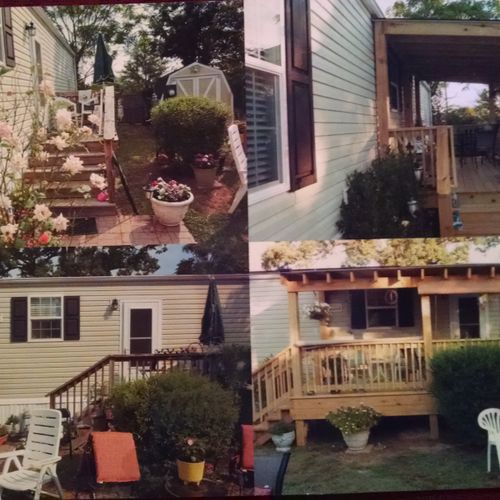 Before and after porch