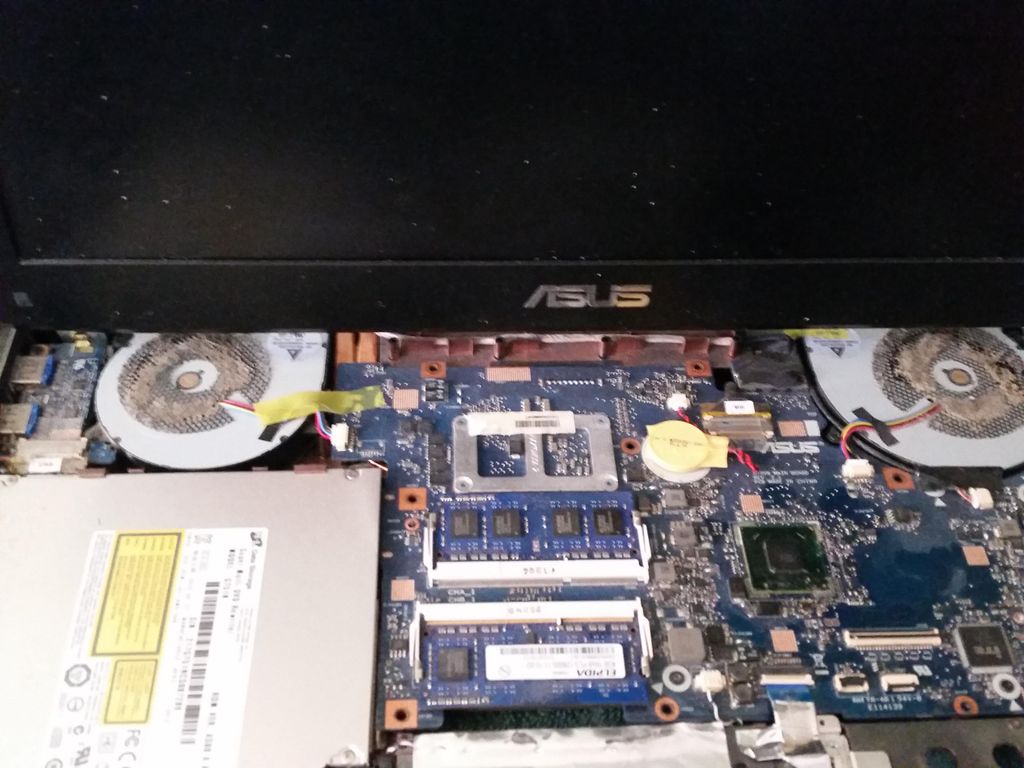 Overheating was caused by some serious dust, but w