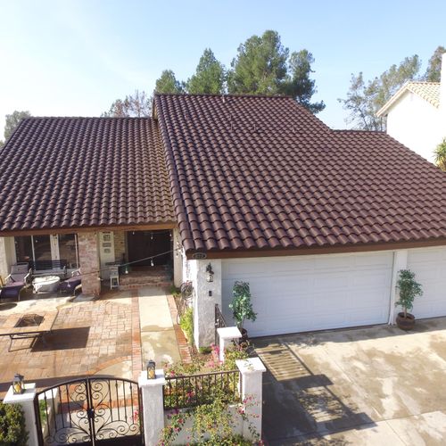 Roof Coated Color Mission Brown