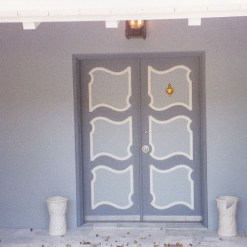 Paint entry door