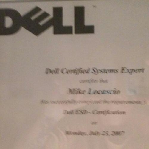 Dell Certified me as a Computer expert and I have 
