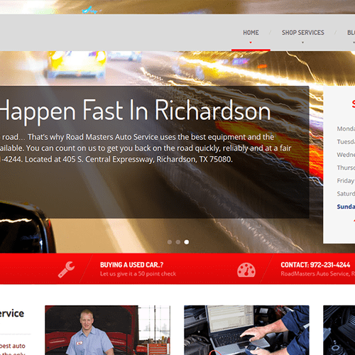 A Responsive Web Site For RoadMastersAutoService.c