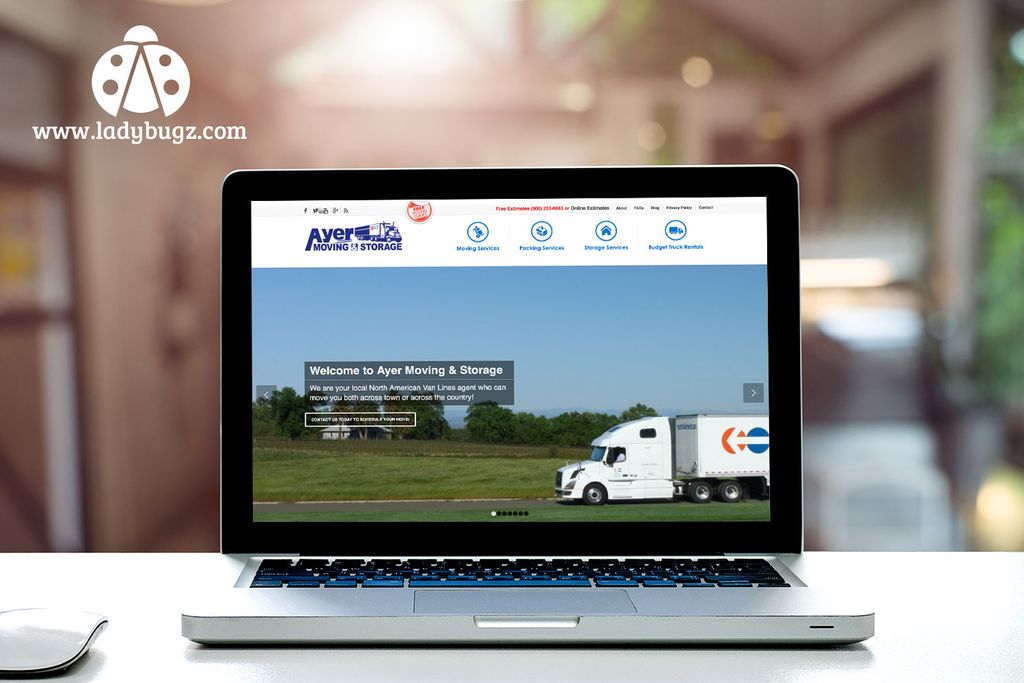 Responsive Website Design for Ayer Moving and Stor