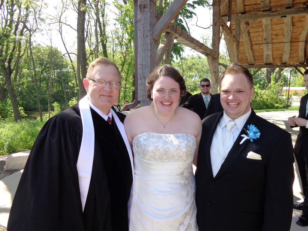 Reception line after the wedding