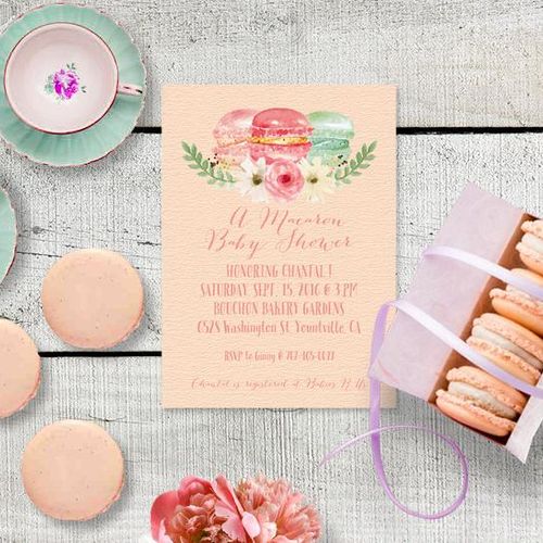 Baby Shower Dessert Table & Invitation Design