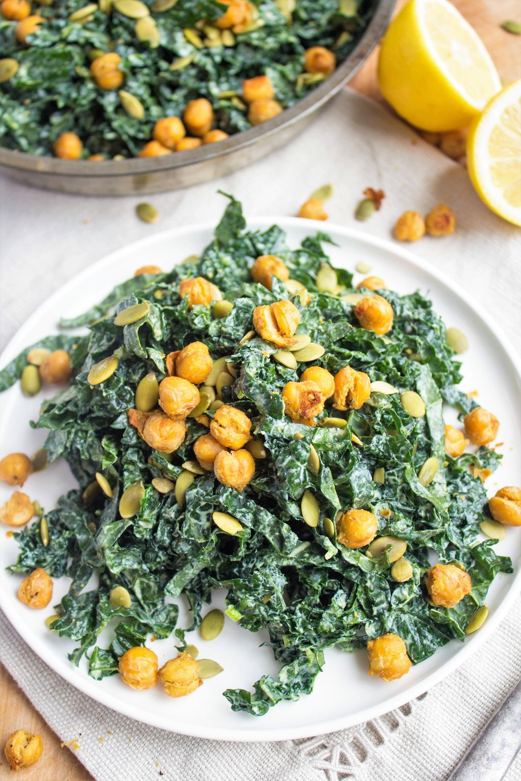 Vegan Kale Caesar Salad
