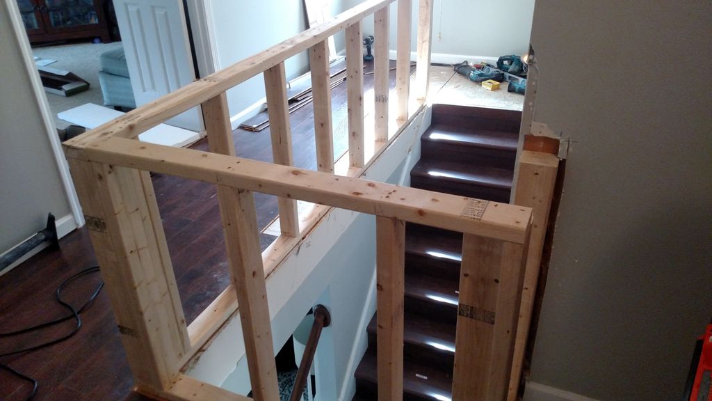Installing half wall