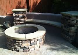 Custom fire pits with benches