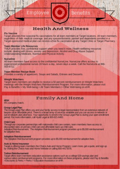 Employee Benefits Brochure for major corporation