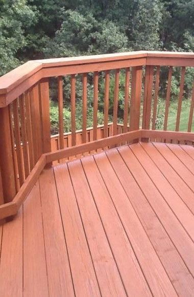 Deck washed & stained